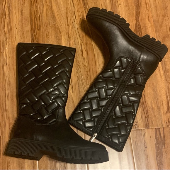 Kurt Geiger Baton Quilted Leather Knee 